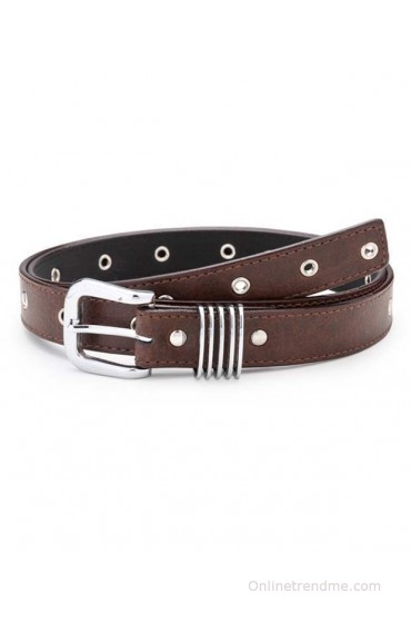 Oleva Brown Casual Single Women Belt